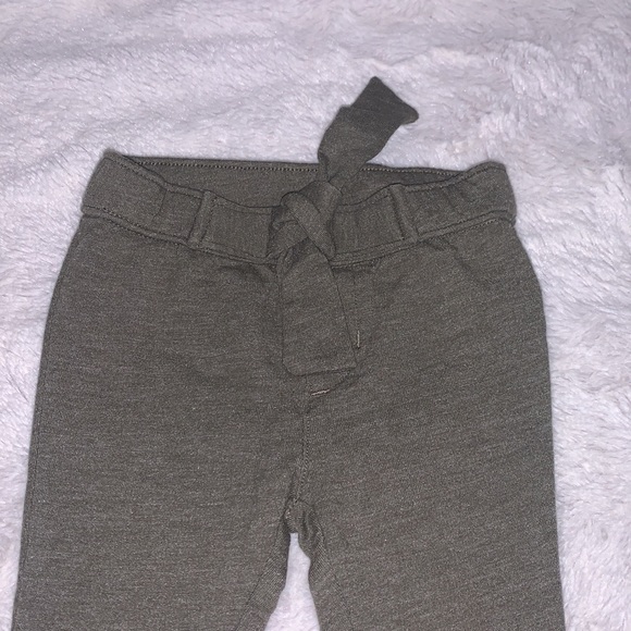 (3for $10) old navy green tie pants - Picture 2 of 4